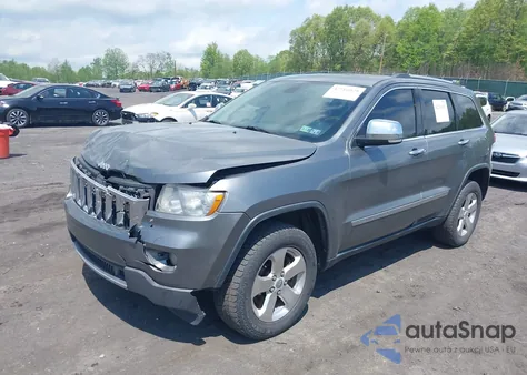 2013 Jeep Grand Cherokee Overland z USA, uszkodzony, nr VIN 1C4RJFCT5DC580606